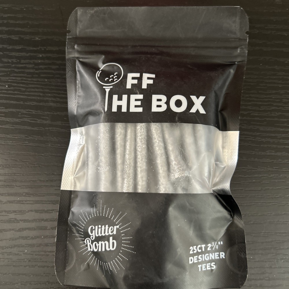 Off The Box glitter bomb designer golf tees