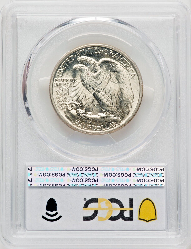 1942 LIBERTY WALKING HALF DOLLAR PCGS MS66
