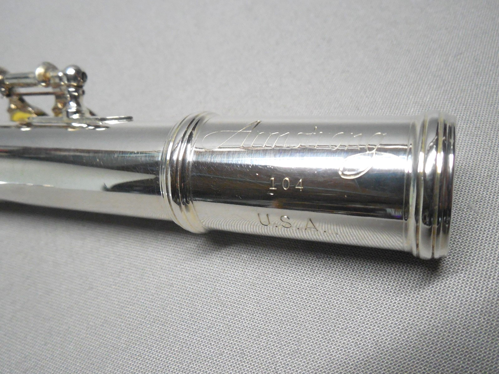 Armstrong 104 Silver Plated Flute w/ Case New Pads Polished Reconditioned