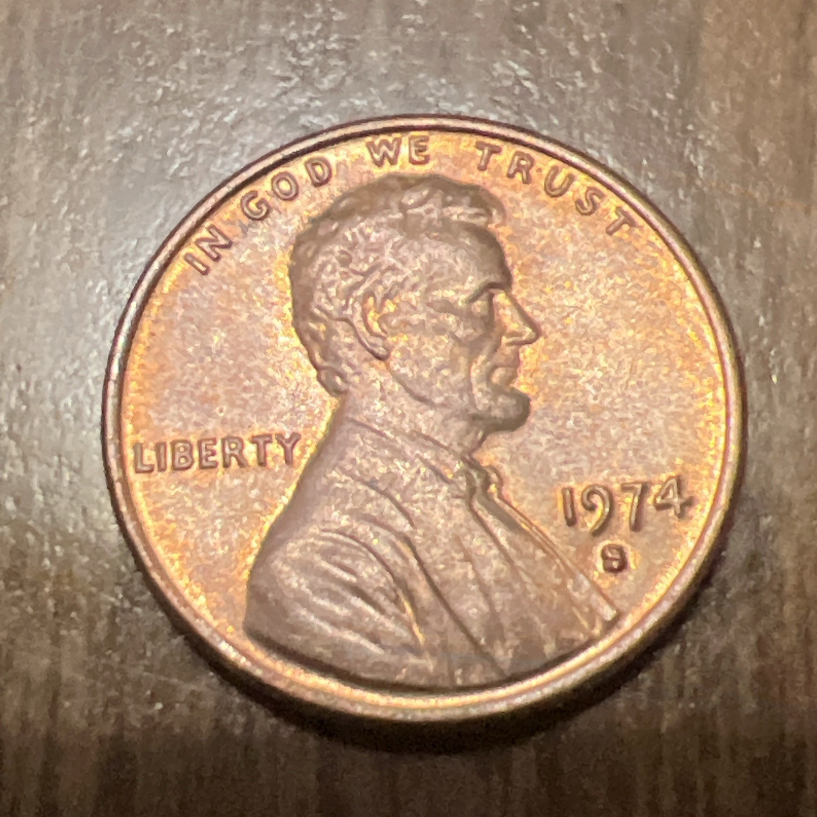 1974-S lincoln penny AU Get One In Same Condition (B)