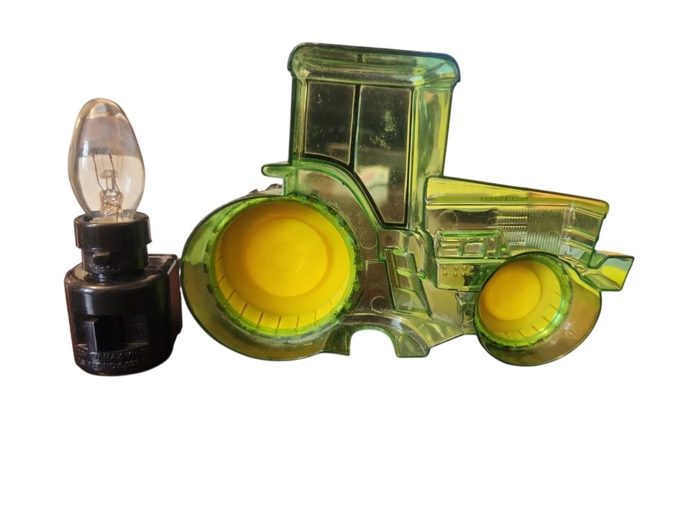 John Deere Plastic Tractor Night Light Great Condition