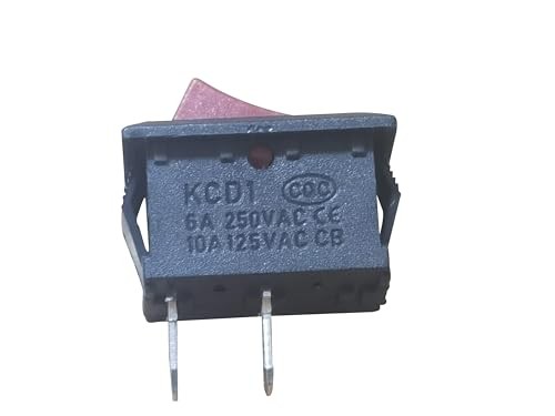 mini Toggle KCD1-101 2 Pin 2 Position Boat Shaped Rocker Switch for Various