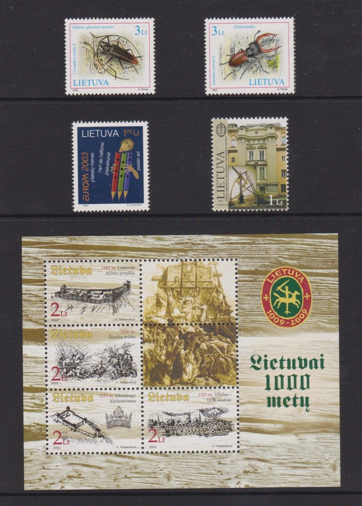 Lithuania Official Stamp Year Set 2003, MNH