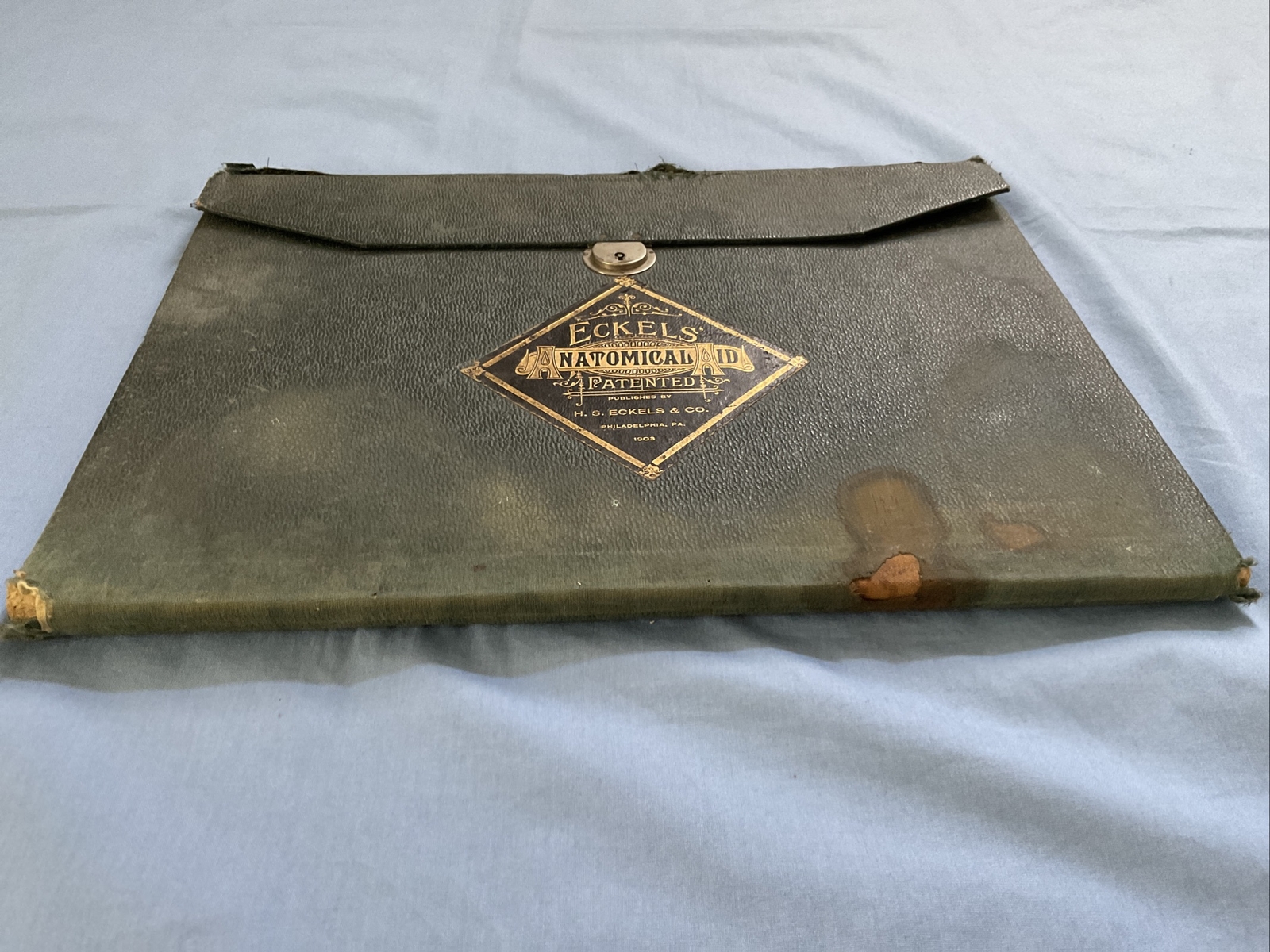 Antique Medical Anatomy Book Embalmer Anatomy Book Binder 1903