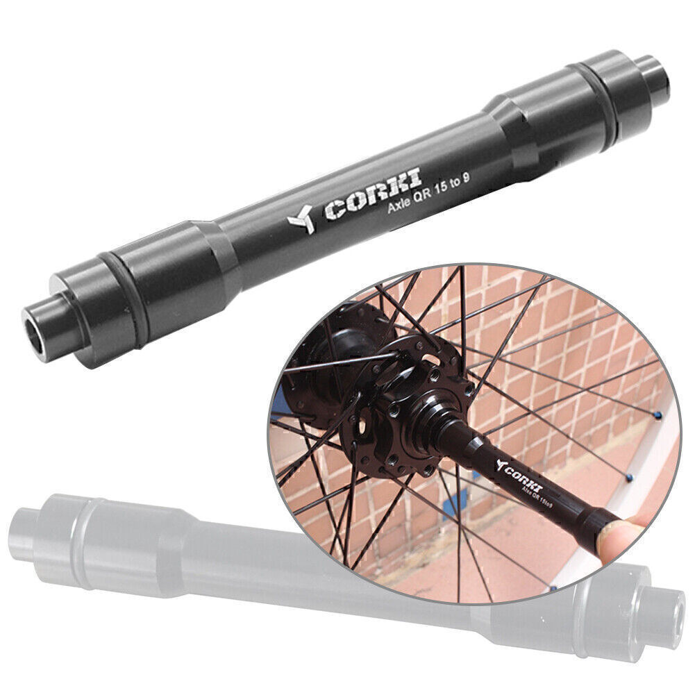 15mm Thru Axle Hub Adapter to 9mm Quick Release QR Skewer MTB Bicycle Sightly US