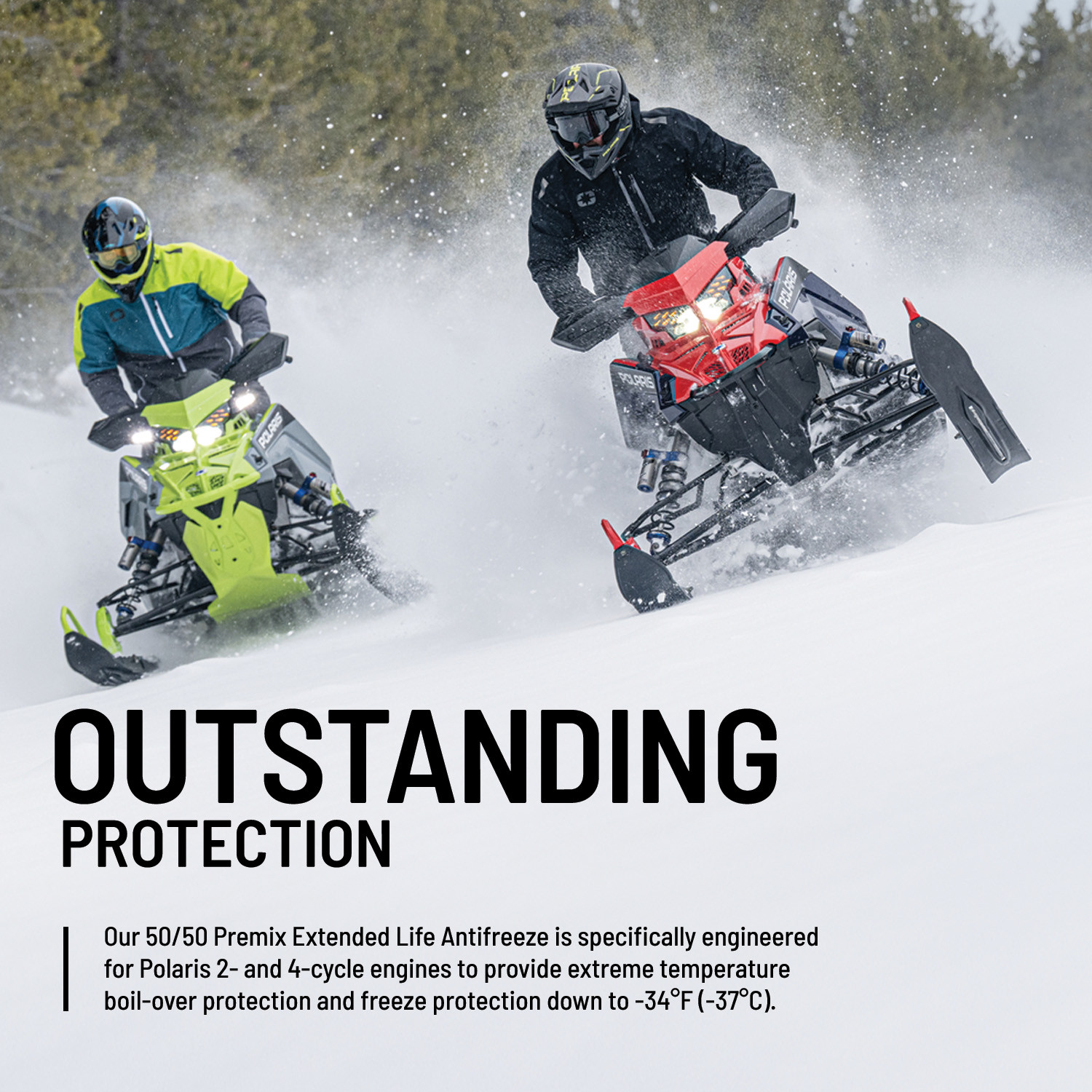 Polaris 50/50 Premix Extended Life Antifreeze for Snowmobile and Off Road