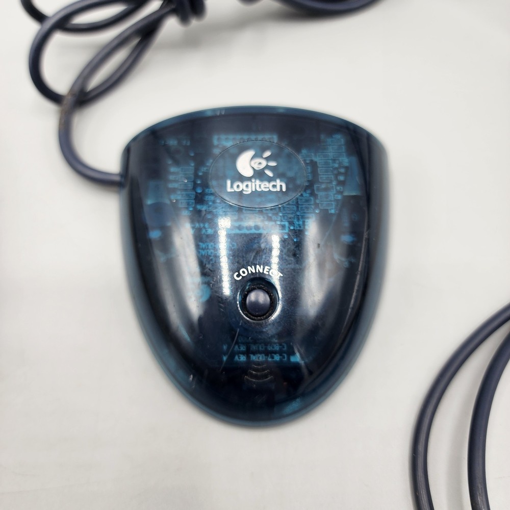 Logitech Cordless Mechanical Ball Desktop Mouse M-RP67 W/ Adapter UNTESTED Read