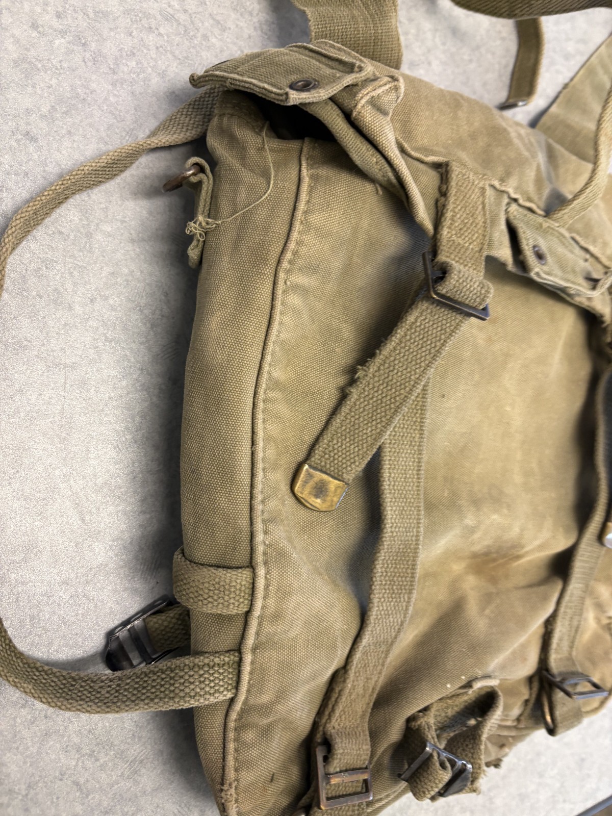 WW2 Era Authentic US Military M1945 Upper Combat Field Pack Backpack