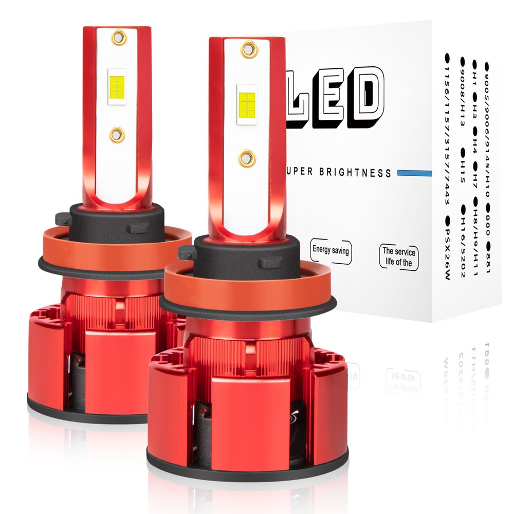 H11 LED Headlight Super Bright Bulbs Conversion Kit White 6000K Low Beam 2-Pack