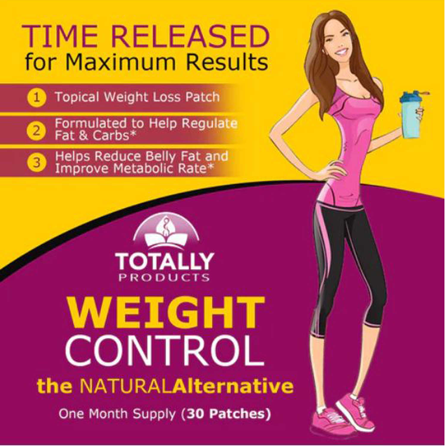 Topical Weight Loss Patch Supports Belly Fat Burn Metabolism Booster 30 Patches