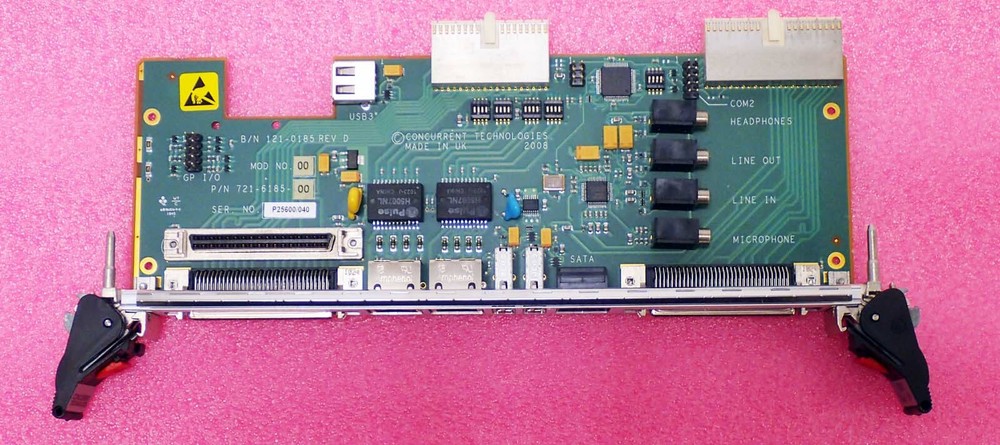 CONCURRENT TECHNOLOGIES AD PP5-002 P/N:721-6185-00 REAR TRANSITION MODULE