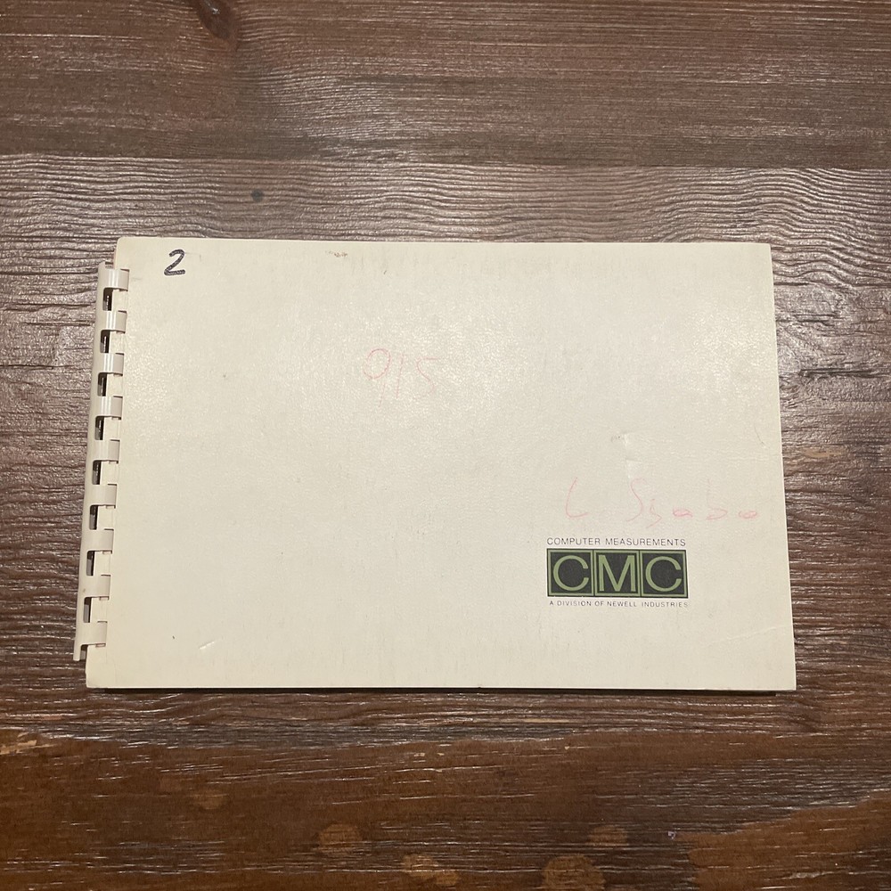 CMC Model 915 Time-Interval Meter Technical Manual 915-2-5-70