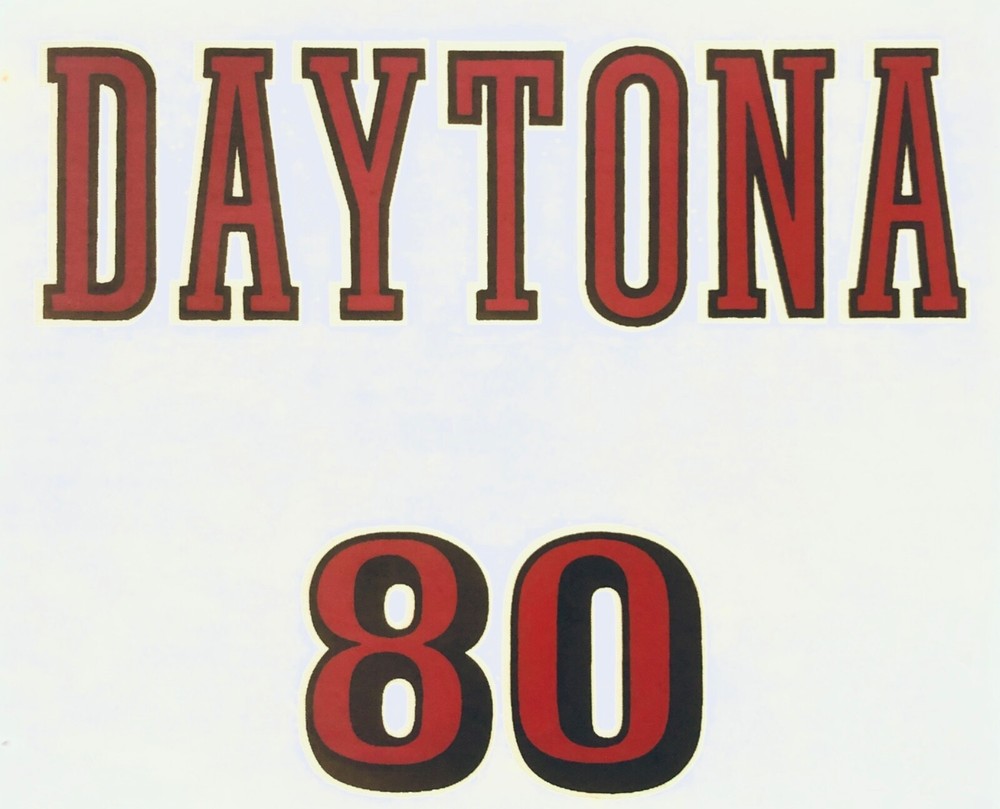 Original Vintage Daytona 80 Iron On Transfer