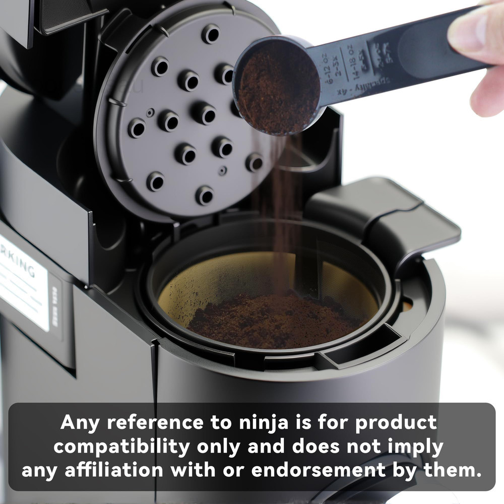 Coffee Basket Compatible with Ninja Maker, Reusable 1 Pack Black