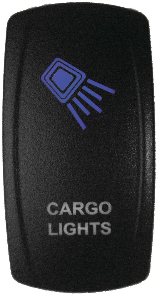 Dragonfire Racing Laser Etch Dual LED Switch - Cargo Light - Blue - 04-0095
