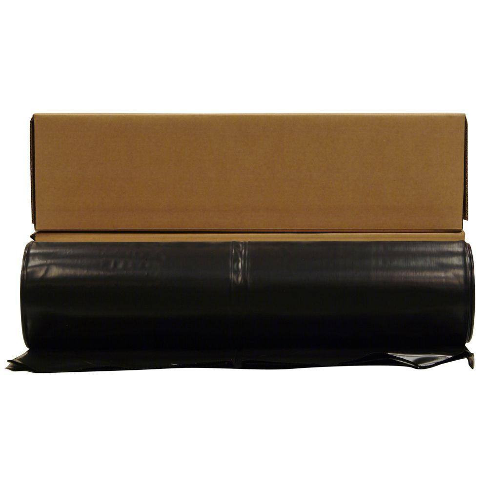 24 Ft. X 100 Ft. Black 4 Mil Plastic Sheeting