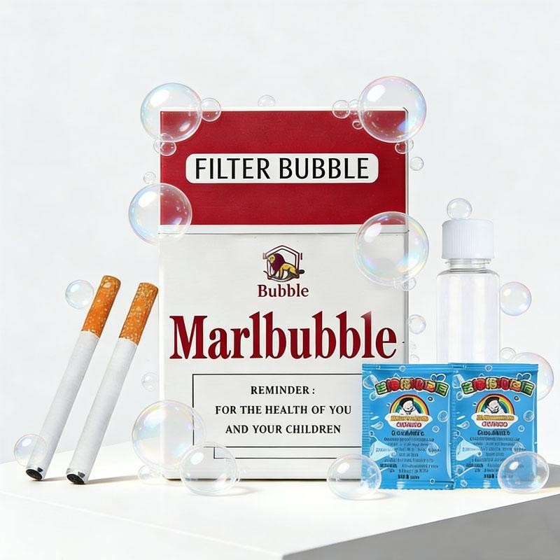 Bubble Cigarette Blowing Stress-Relief Accessory Mini Bubble Blower Sticks Fun