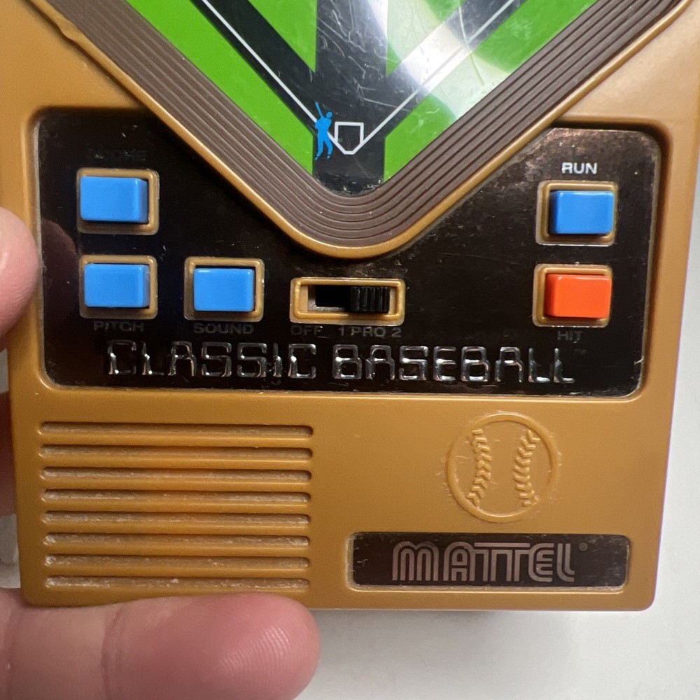 2001 Mattel Classic Baseball Handheld Electronic Game - Tested
