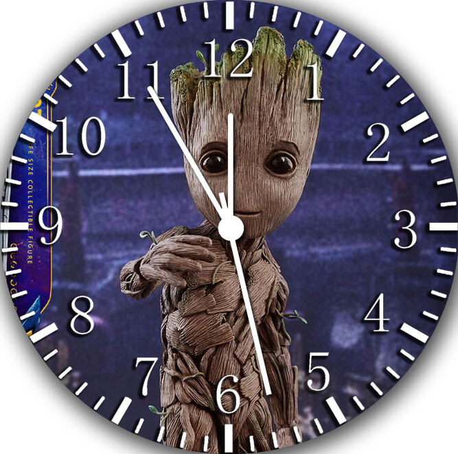 Groot Frameless Borderless Wall Clock Nice For Gifts or Decor G07