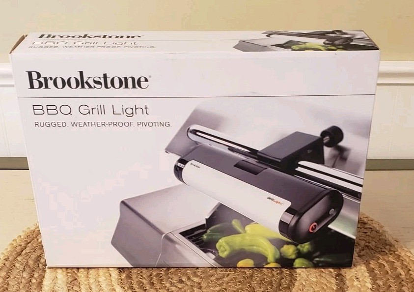 Brookstone BBQ Pivoting Handle-mount LED Grill Light w/ Auto shutoff