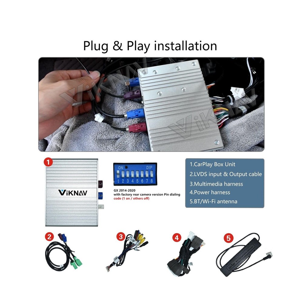 Linux Interface Box for Lexus GX 2014-2020 Wireless CarPlay Android Auto Fit ...