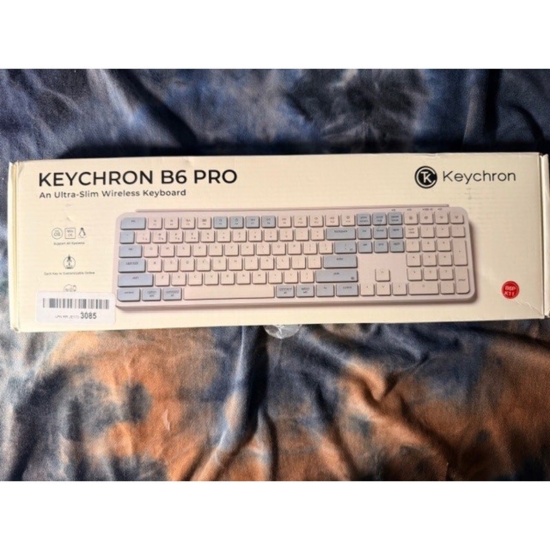 Keychron B6 Pro Ultra Slim Wireless Keyboard Bluetooth Rechargeable