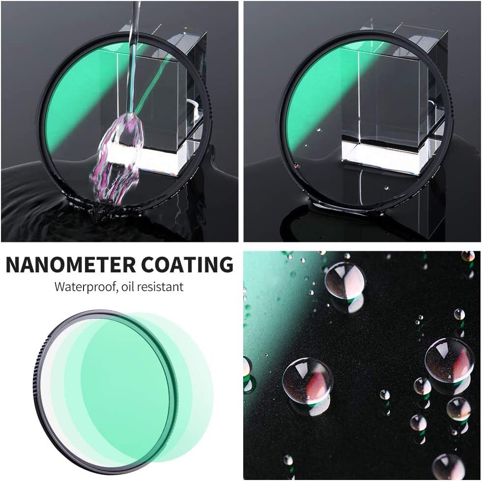 K&F Concept 1/4 Black-Mist Filter Black Diffusion Soft Glow Diffuser Lens Filter