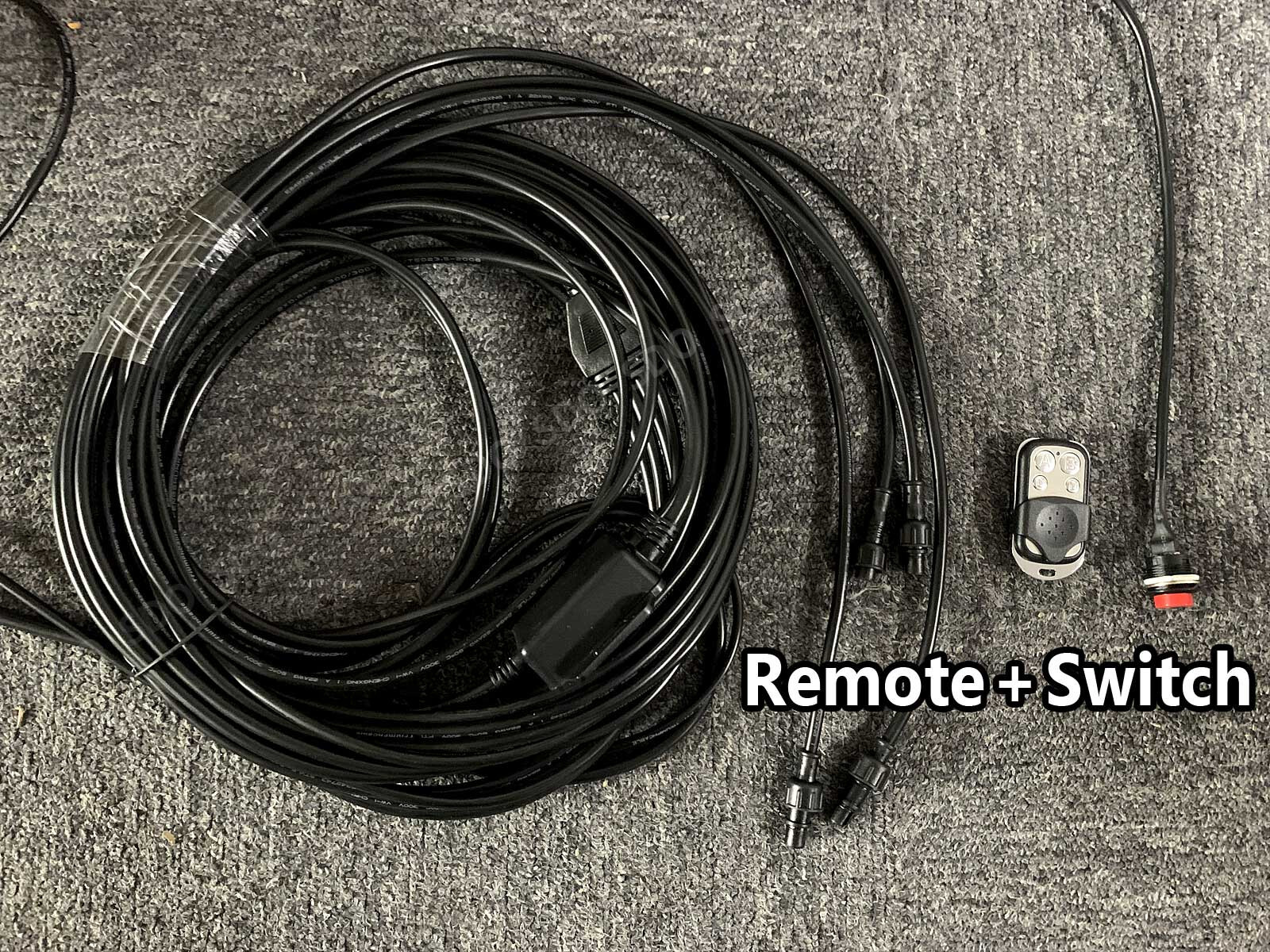 17.5'' Strobe White Yellow Triple Row LED Truck Wheel Ring Lights Button Control