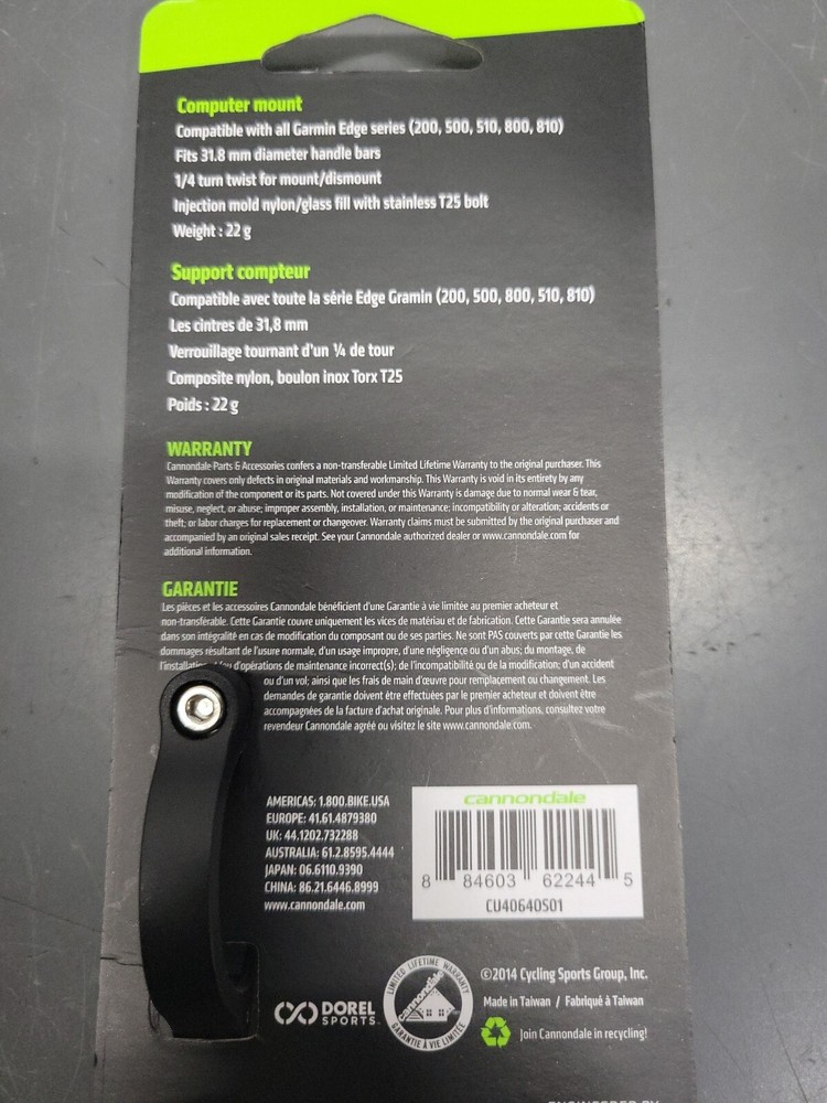 Garmin Mount Cannondale