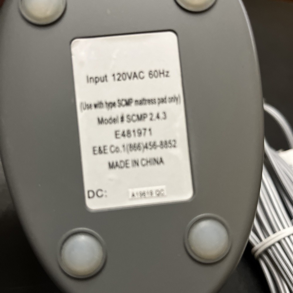 Madison Park 2 SCMP 2.4.3 Mattress Pad Replacement Power Cord Controller Only*