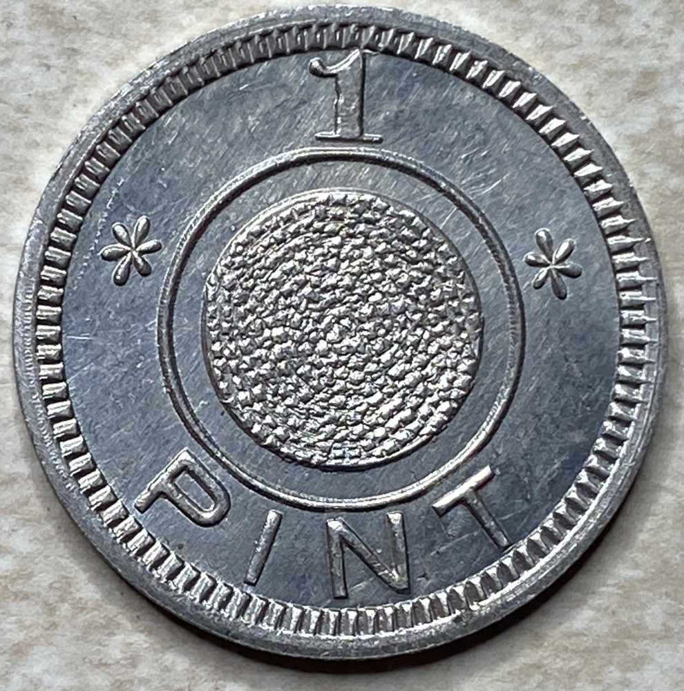 T9248 1 Pint, Unknown  Anillo Restrike Arcade Token