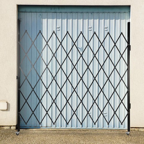 360° Rolling Barricade Gate Expanding Folding Security Gate Security Door 2.2*2m