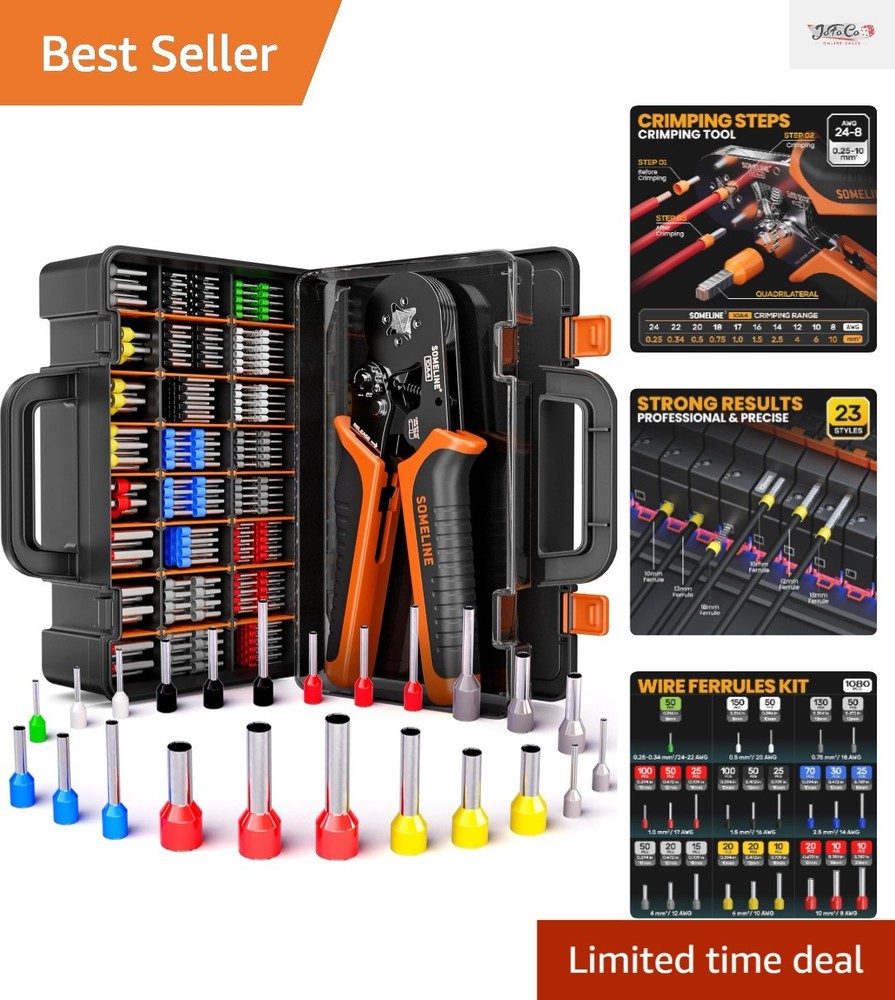 High-Quality Ferrule Crimping Tool with 23 Terminals for Electrical Precision