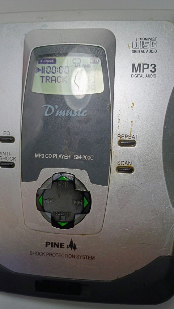 Pine CD Player Personal Portable SM-200C with Case Sleeve | TESTED