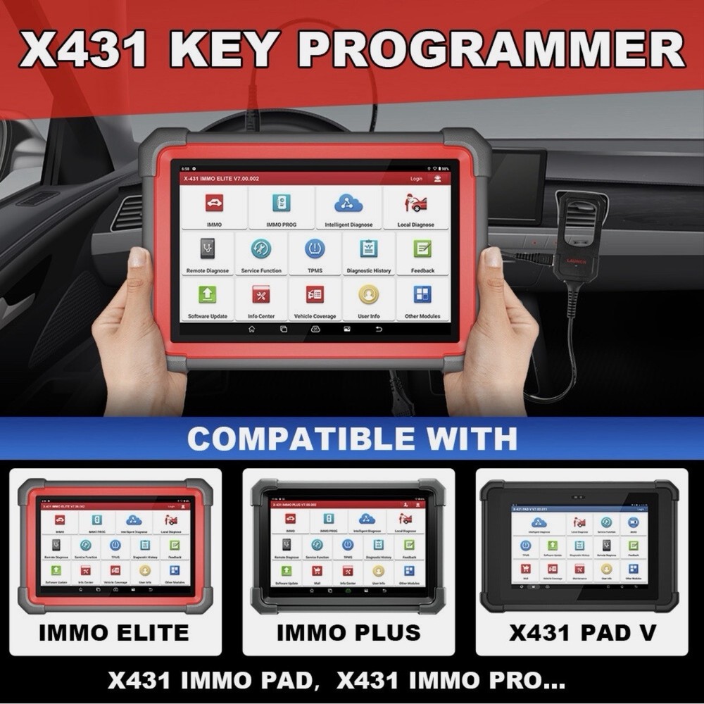 Launch X431 Key Programming Remote Maker w/ Smart Key for X431 PAD V IMMO PLUS