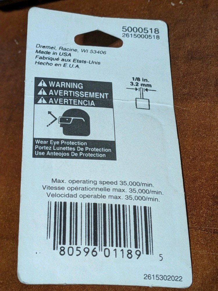 Dremel - #518 - Abrasive Point - NOS