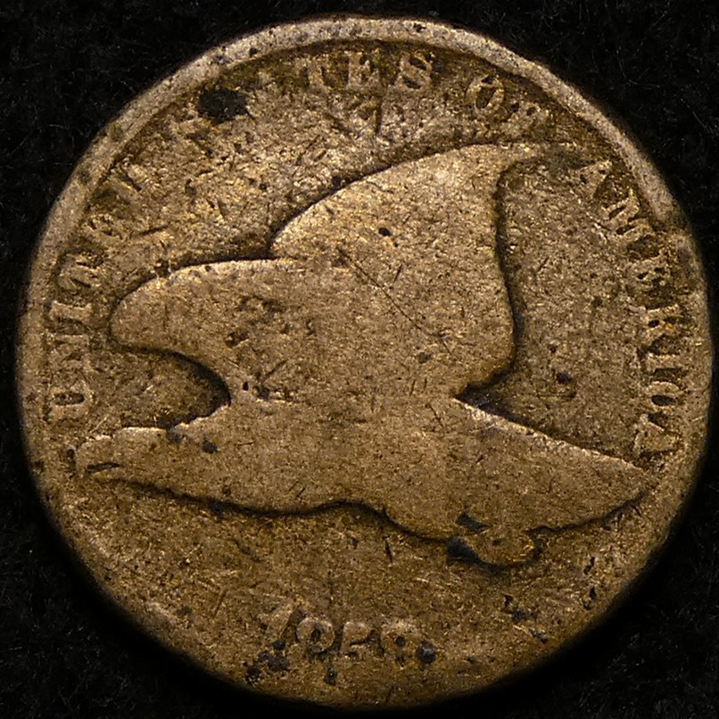 1858 Small Letters Flying Eagle Cent. Rare old type coin!