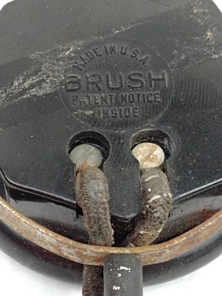 Vintage Brush Telescoping Microphone UNTESTED Electronics Development Black Rod