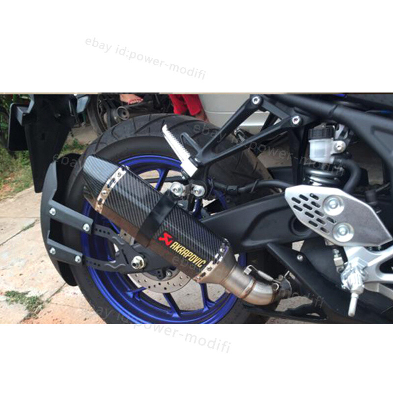 51MM For Yamaha YZF-R3 R25 MT-03 2016-2025 Steel Exhaust Muffler Mid Link Pipe