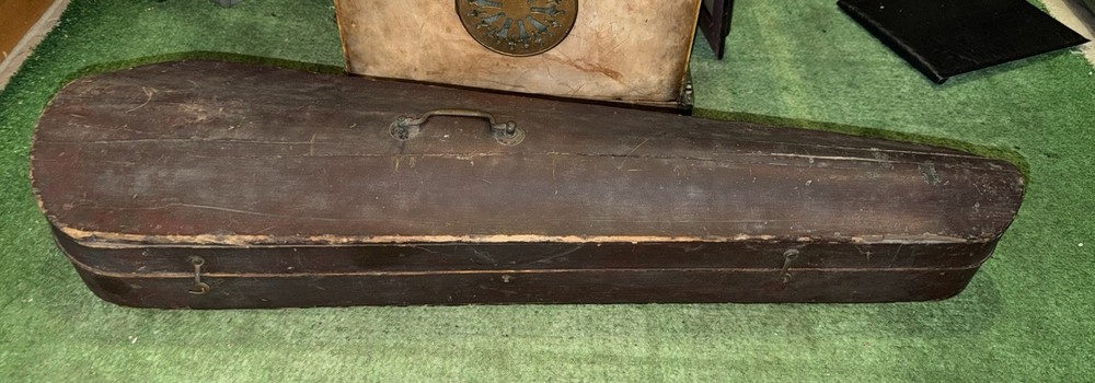 Antique Coffin Style Violin Case 4/4 Full Size