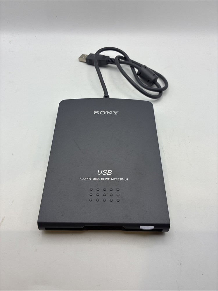 SONY USB Portable Diskette Drive MPF82E-U1 Grey Floppy Disk Drive