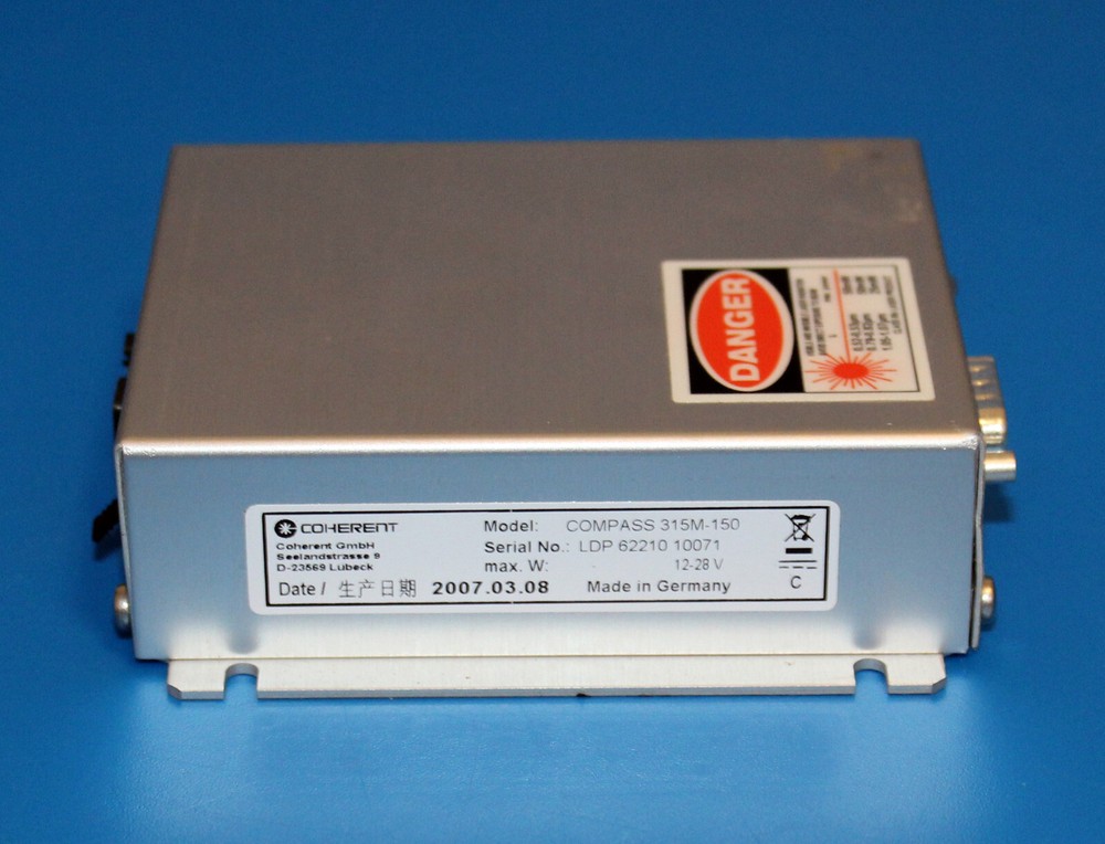 Coherent COMPASS 315M-150 Solid-State CW Laser Head 62210 Digital Controller