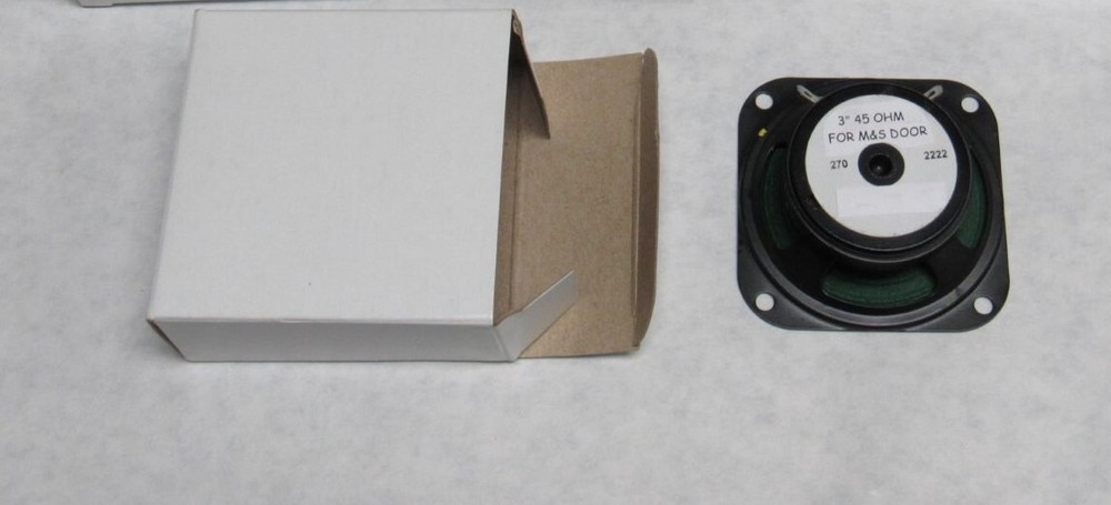 45 Ohm 3" door intercom speaker for M&S BD3BN, DS3B, D3BN