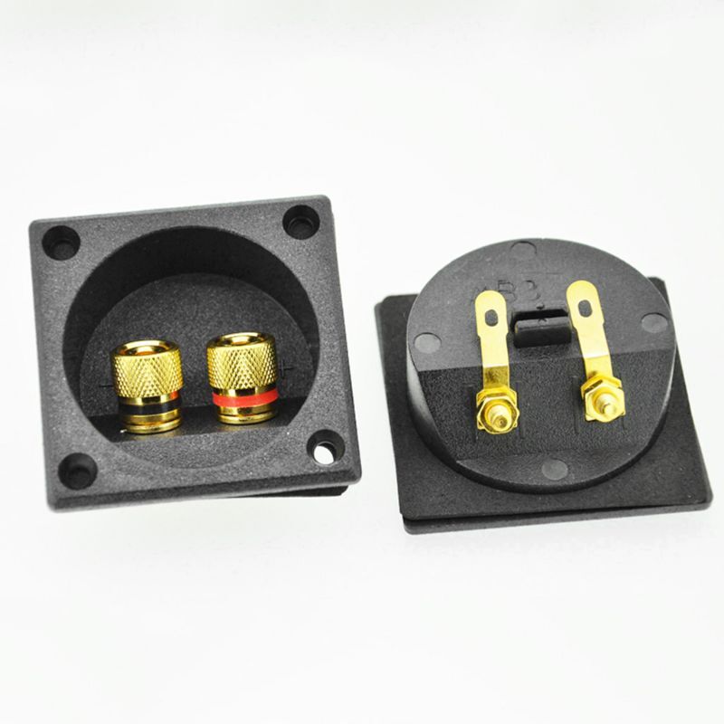 Speaker Box Terminals Binding Post Cup Wp227 Two-position Audios Abs Square