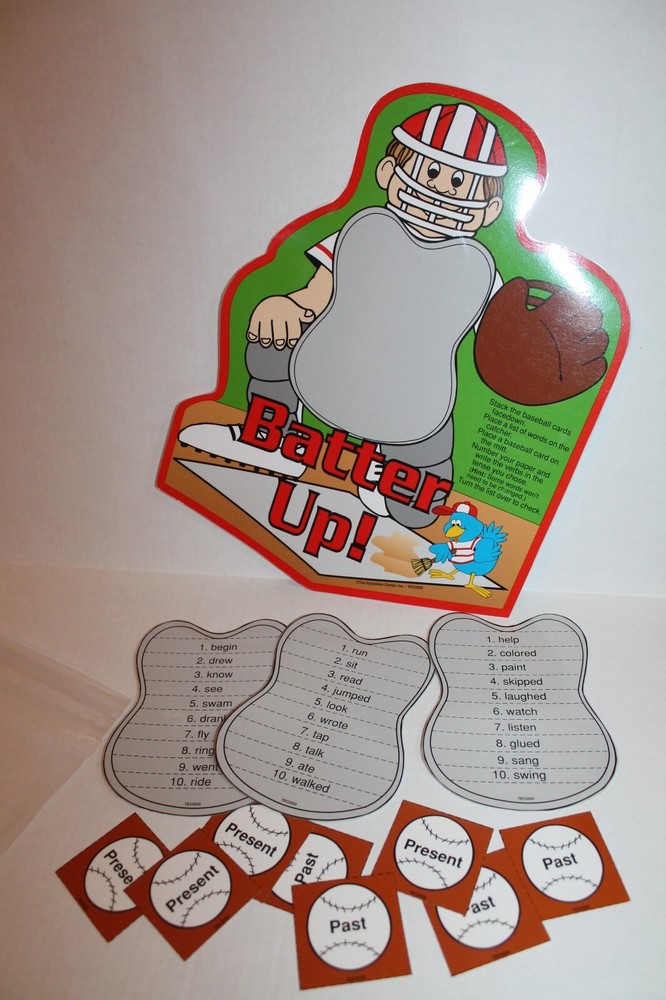 Verb Tense Educational Game Language Arts Center Activity Grades 2-3