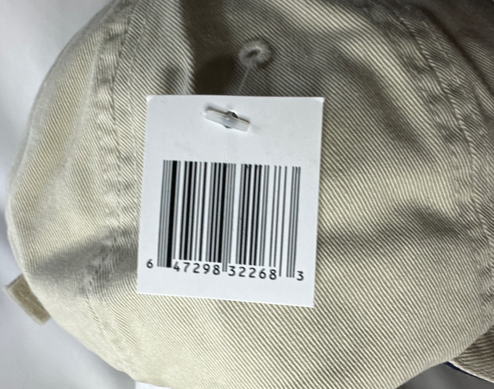 Noodle Long & Soft Strapback Hat Beige One Size Embroidered Maxfli NWT