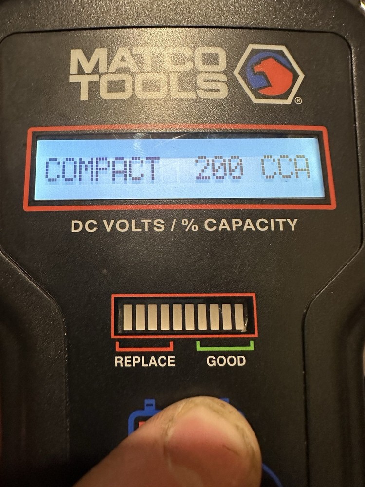 Used Matco Tools MBT100 12V Battery Tester