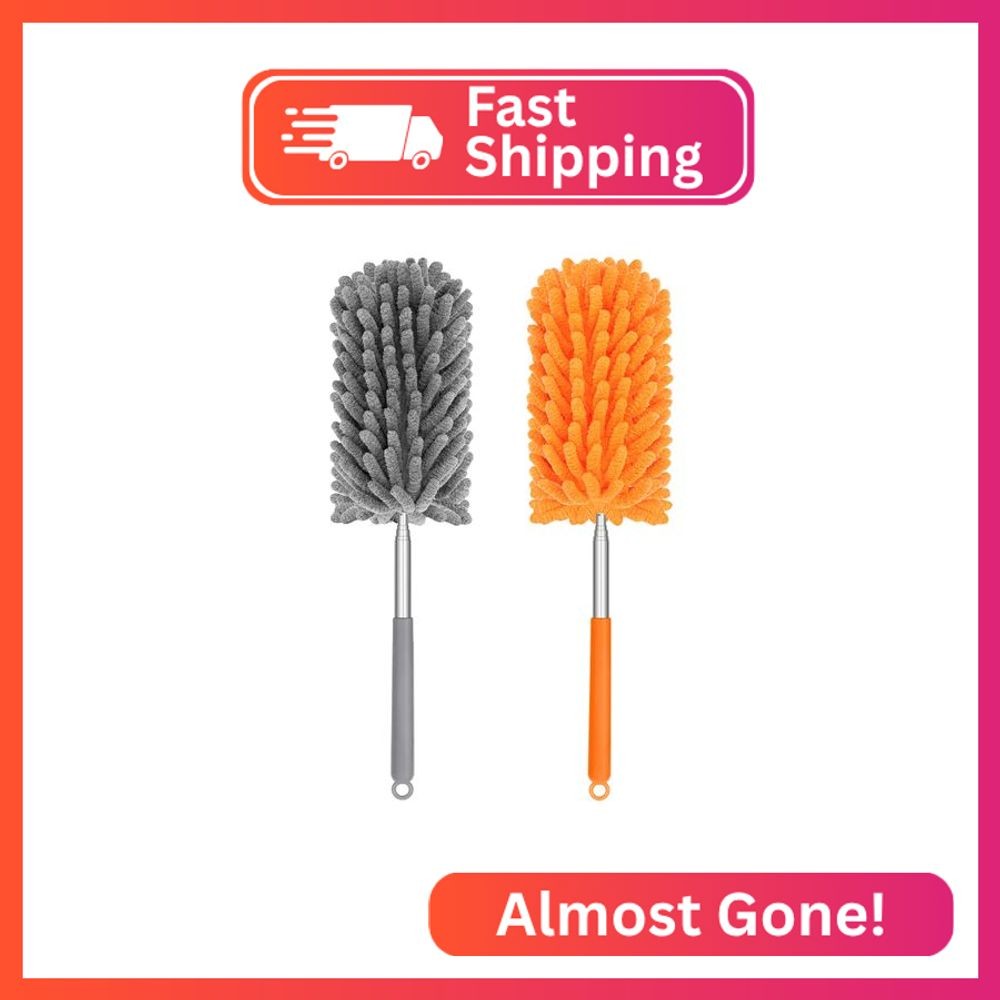 TIMIVO Mini Duster for Cleaning, 360° Bendable Hand Dusters with Extension Pole,