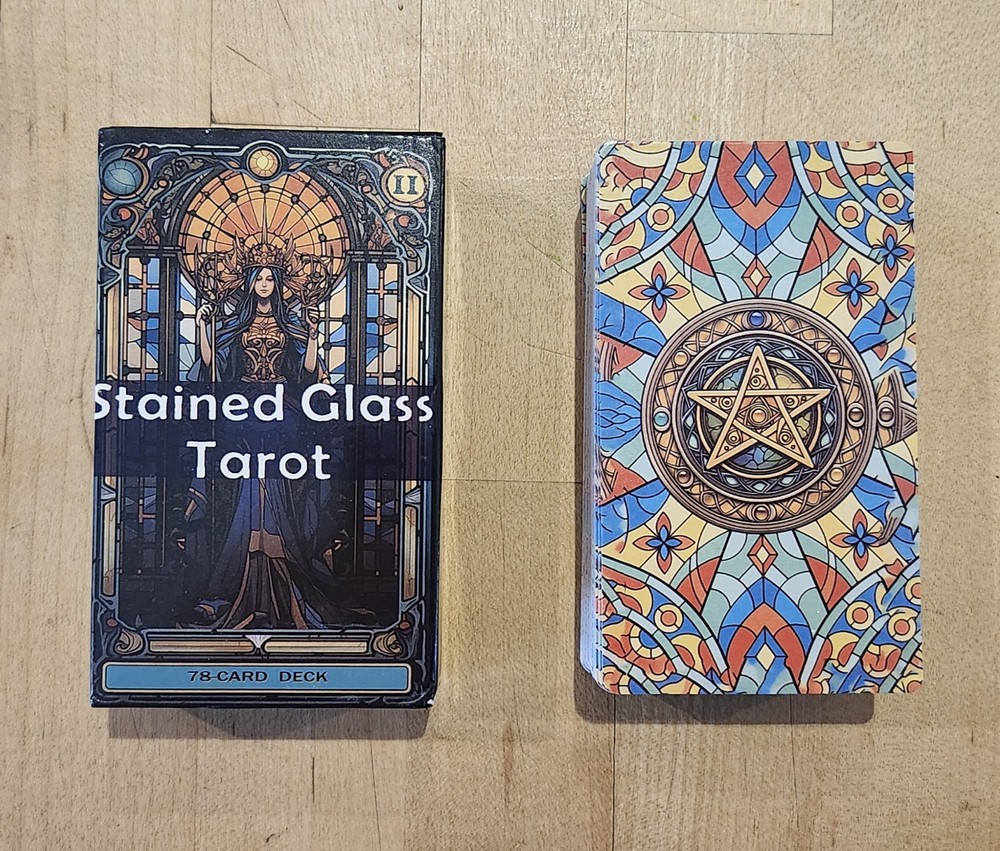 Stained Glass Tarot, 78 Card Deck, NO Guidebook