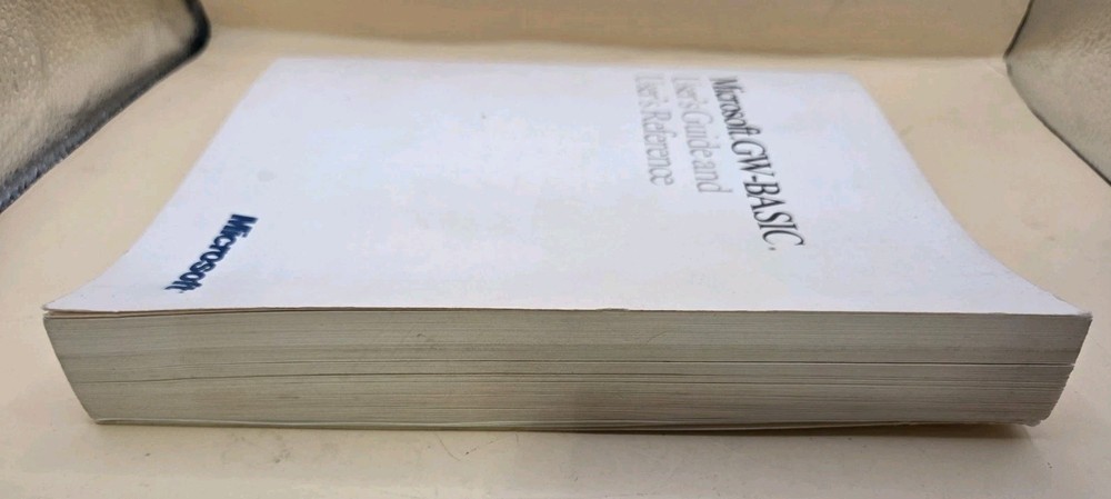 1987 Microsoft GW-Basic User's Guide And User's Reference Softcover